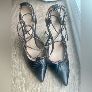 tory burch strappy heels size 6.5 ( great condition)